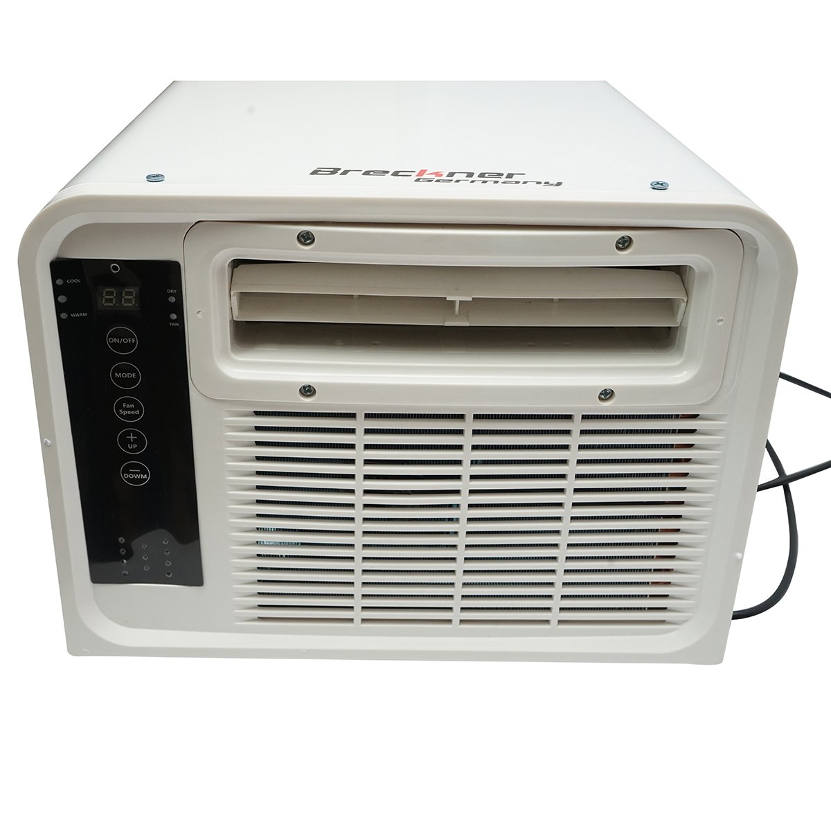 Aparat de aer conditionat portabil 2224 BTU, 280W, 220V cu functie incalzire, dezumidificare, ventilatie, telecomanda, comenzi vocale, kit instalare inclus Breckner Germany